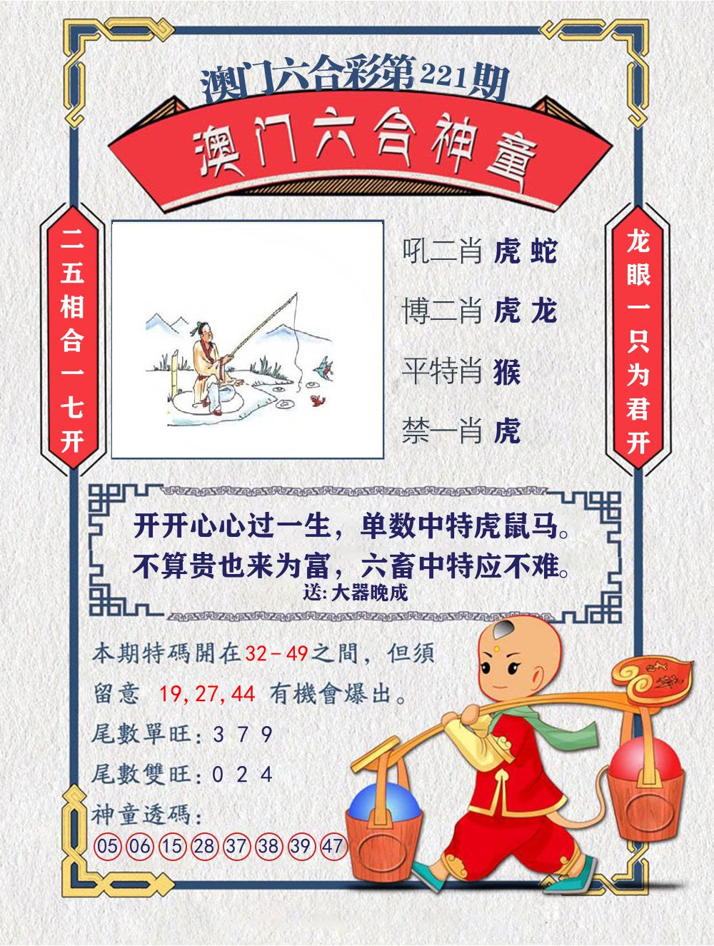 六合神童 第221期