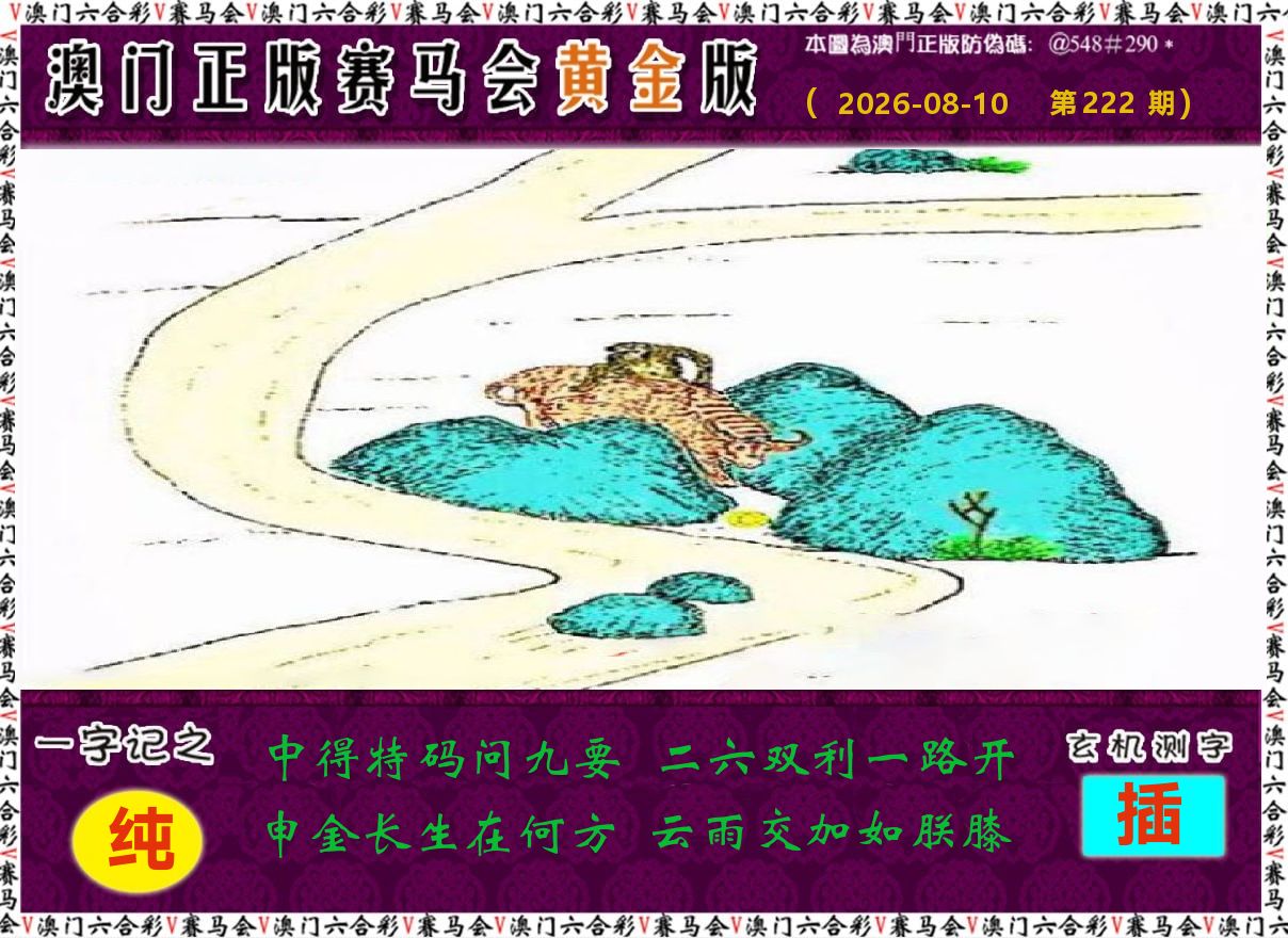 赛马会黄金版 第222期