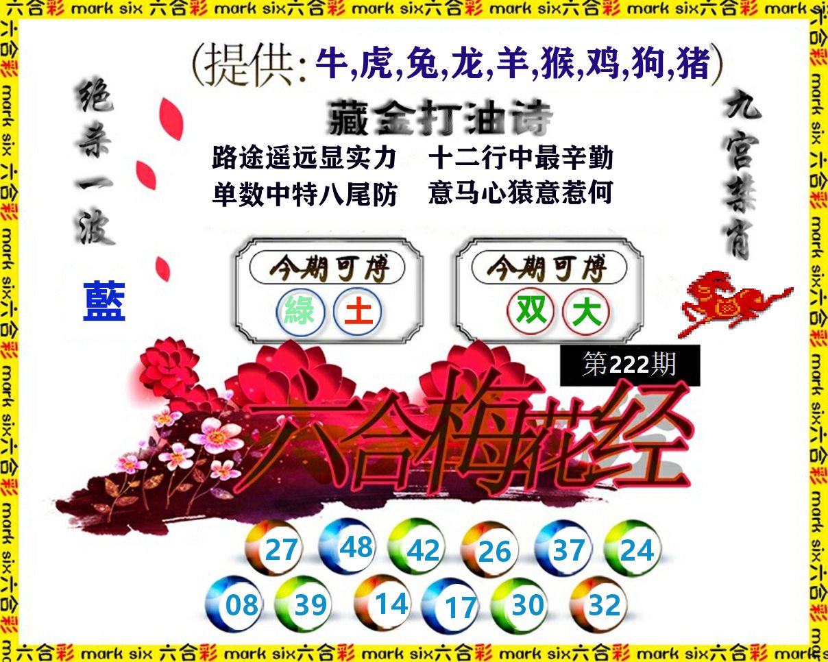 六合梅花经 第222期