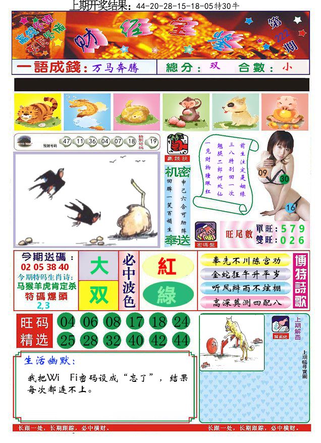 澳门财经宝鉴 第222期