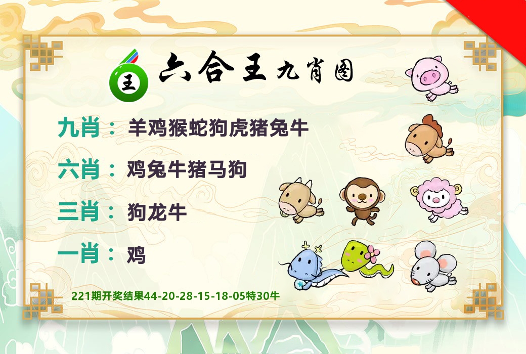六合王九肖图 第222期