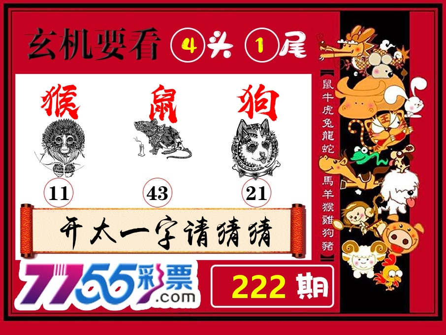 玄机要看 第222期