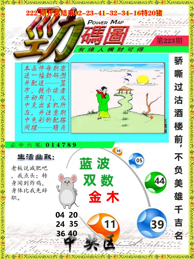 劲码图 第223期