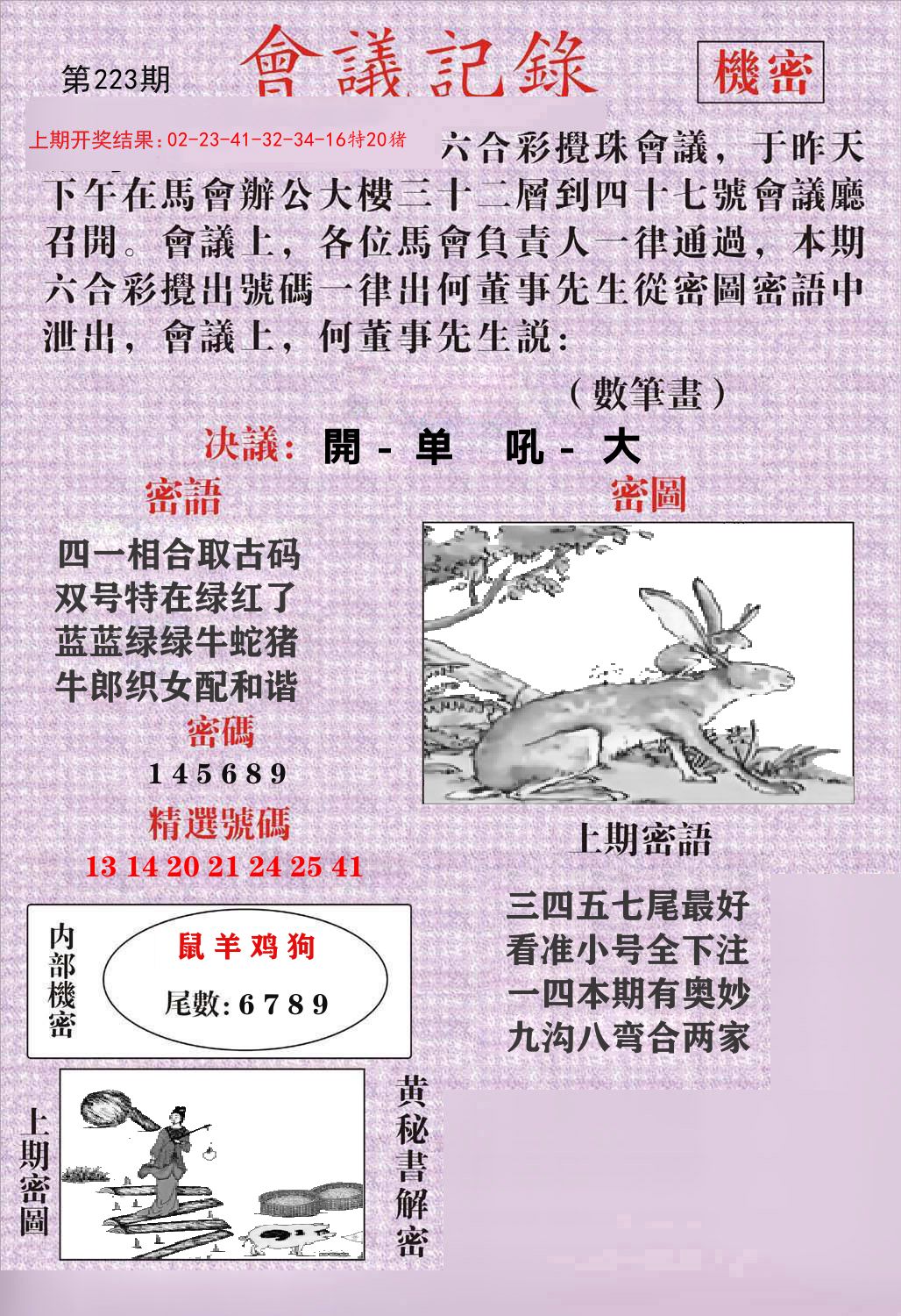 会议记录 第223期
