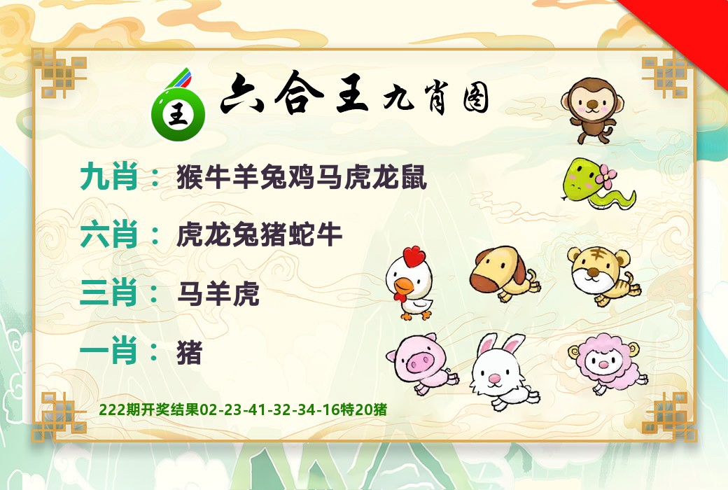 六合王九肖图 第223期