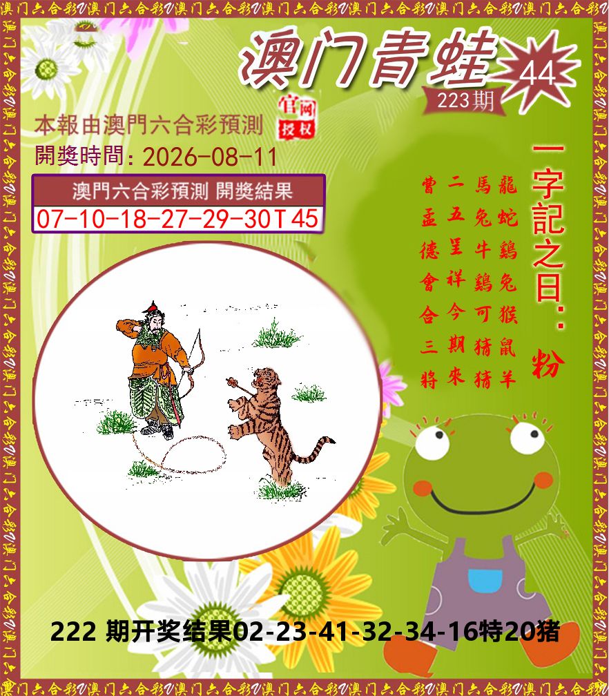 青蛙系列44 第223期