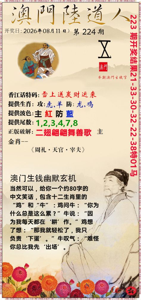 澳门陆道人 第224期