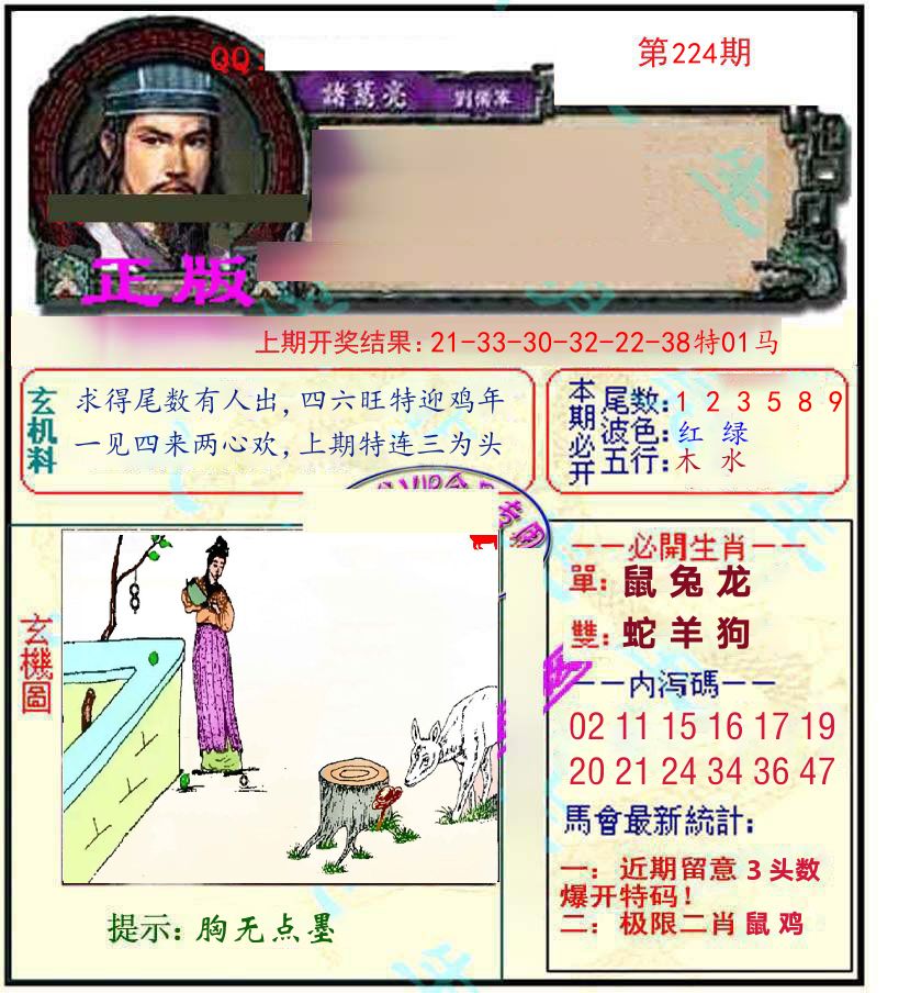 诸葛亮玄机 第224期