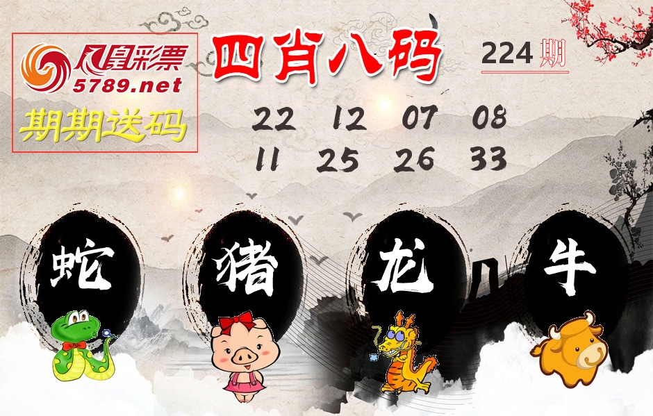 四肖八码期期送 第224期