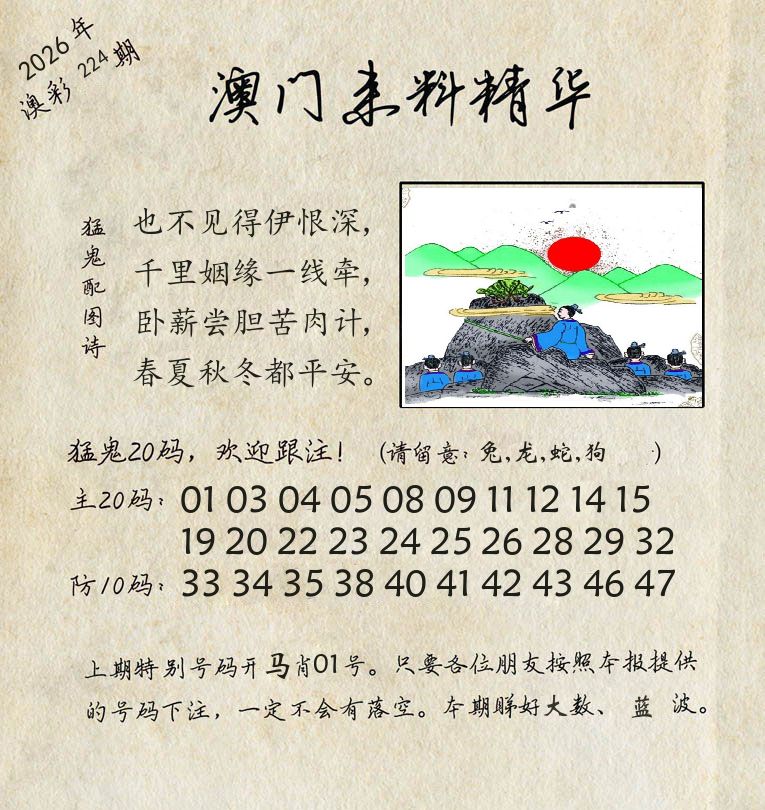 精华来料 第224期