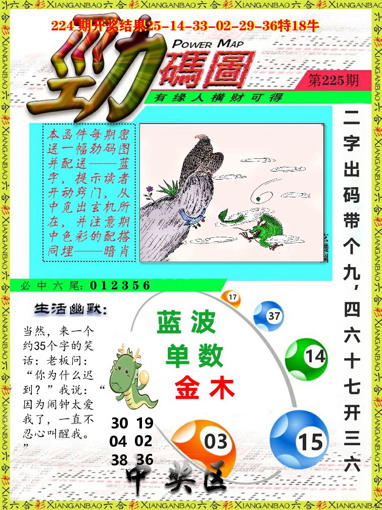 劲码图 第225期