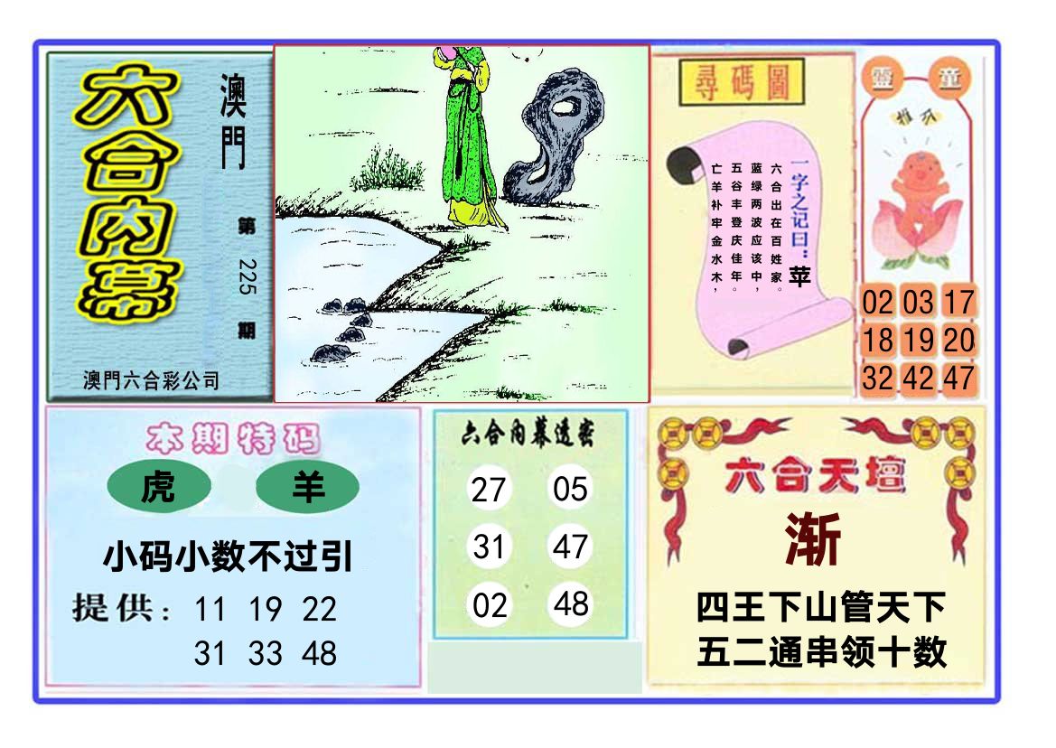 六合内幕 第225期