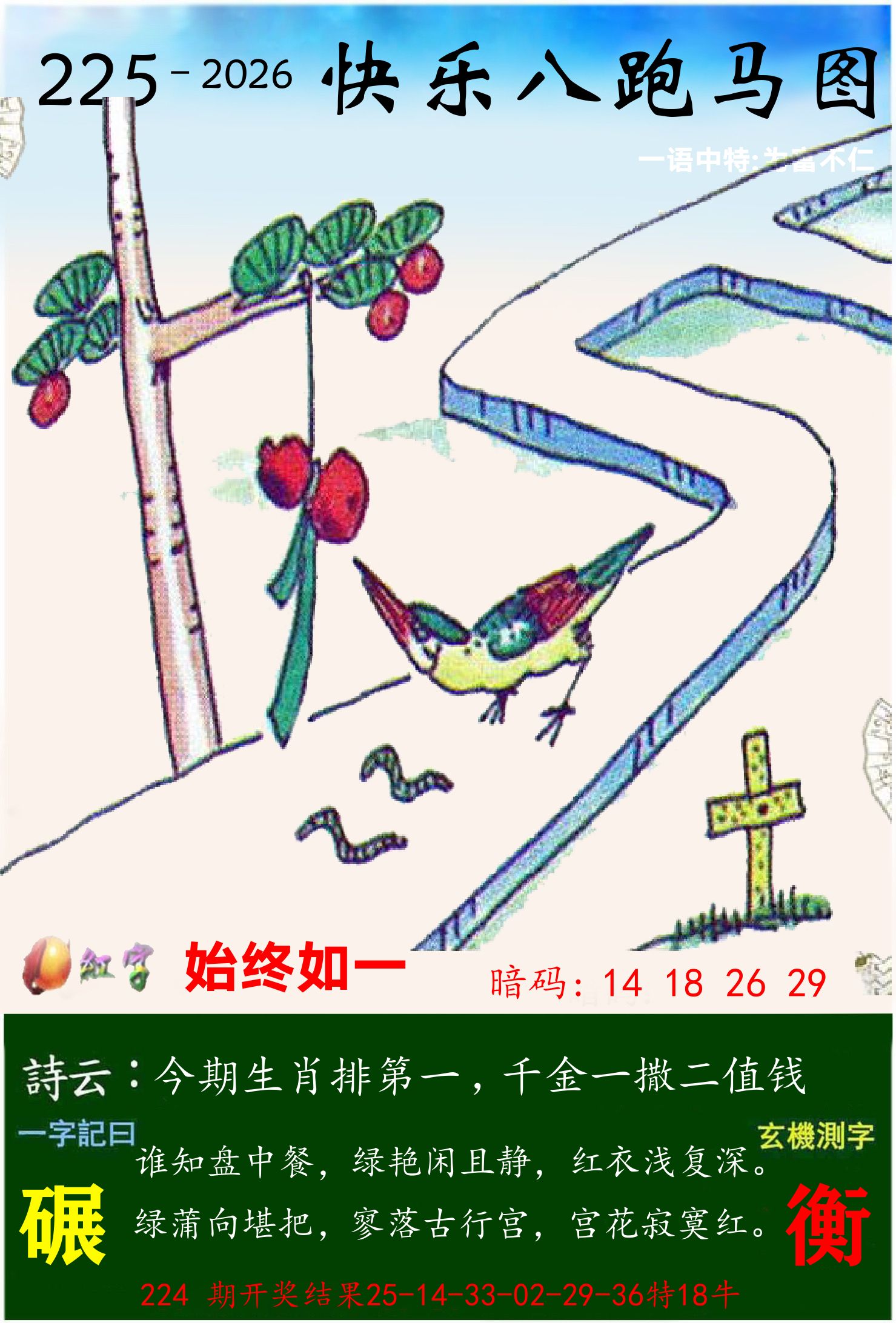 澳门跑马 第225期