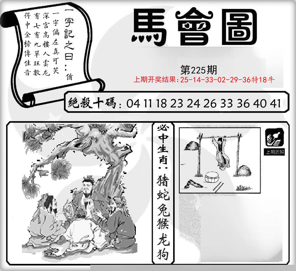 马会图 第225期