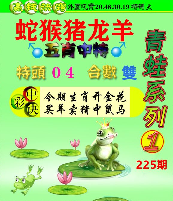 青蛙彩图 第225期