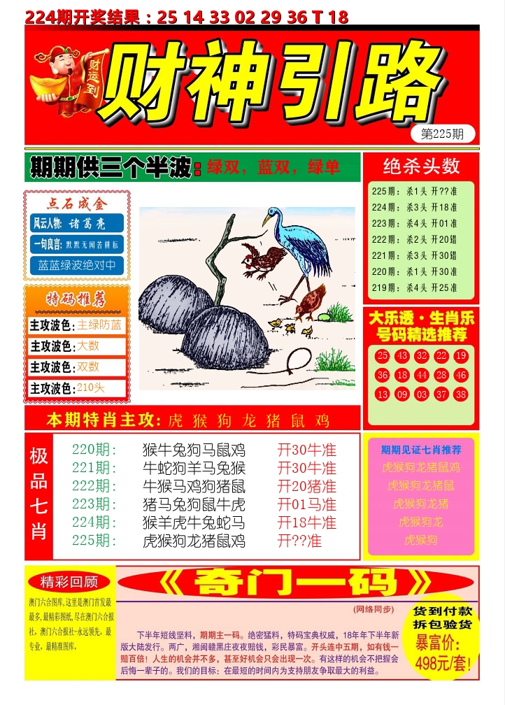 财神引路 第225期