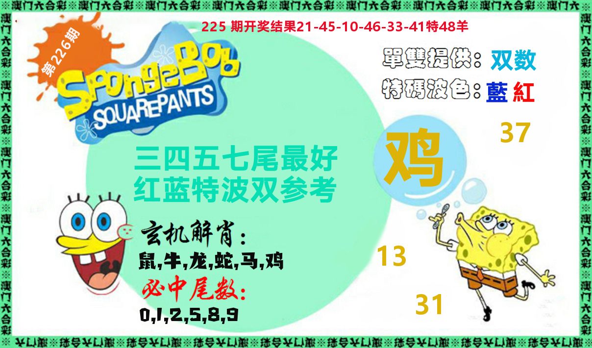 新特码玄机 第226期