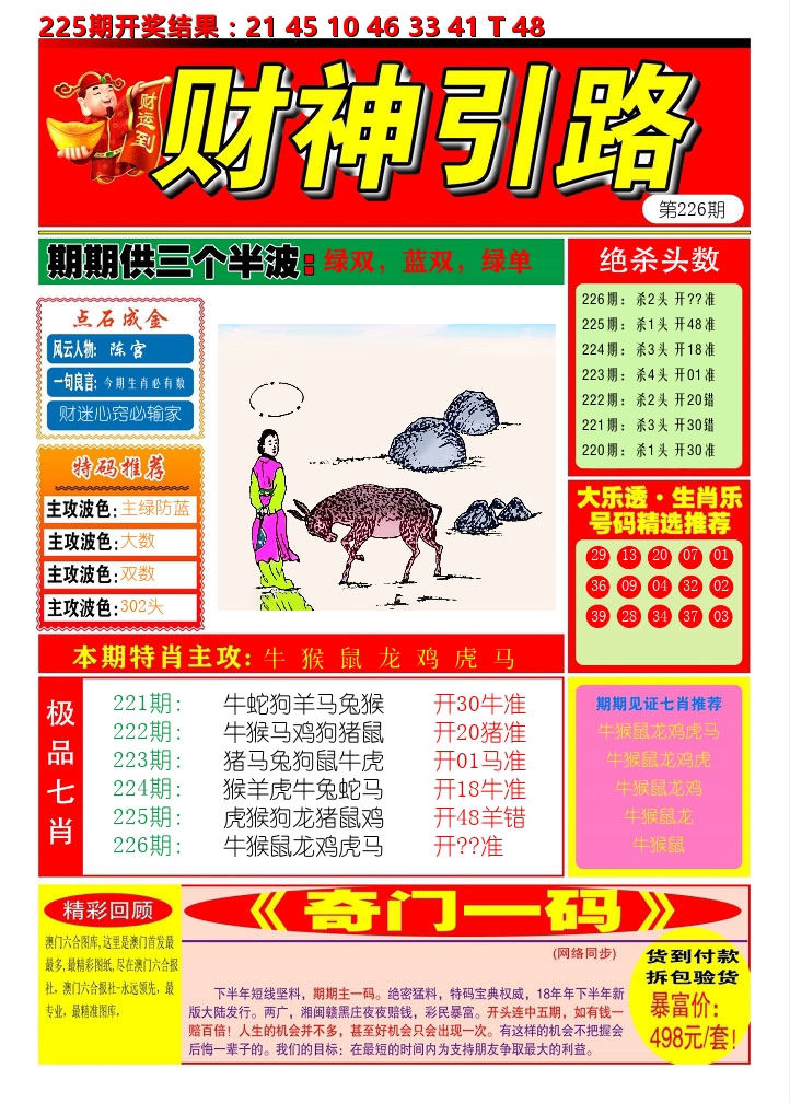 财神引路 第226期