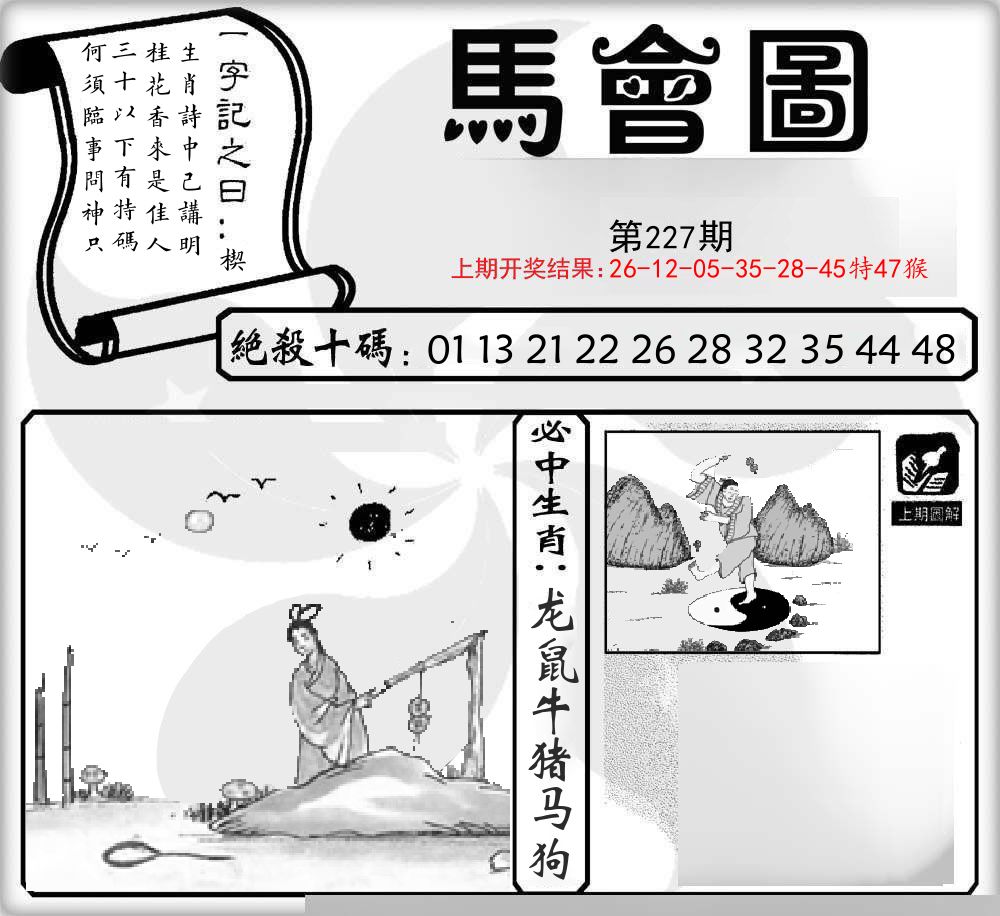 马会图 第227期
