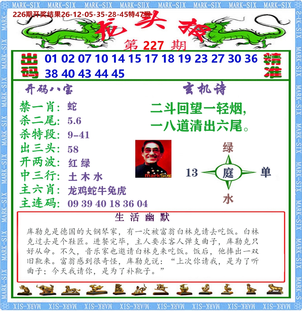 澳门龙头报 第227期