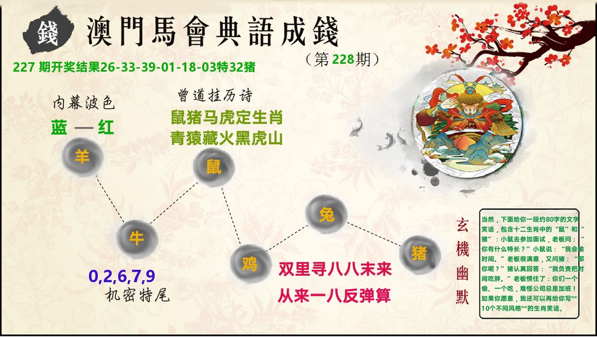 典语成钱 第228期