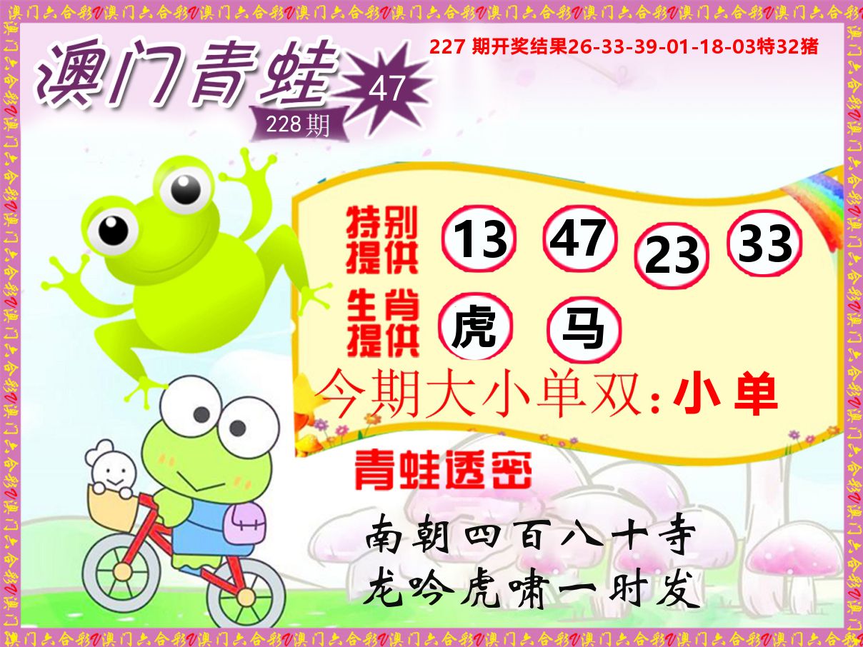 青蛙系列47 第228期