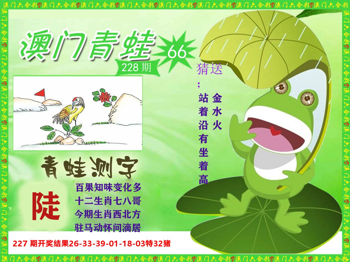 青蛙系列66 第228期