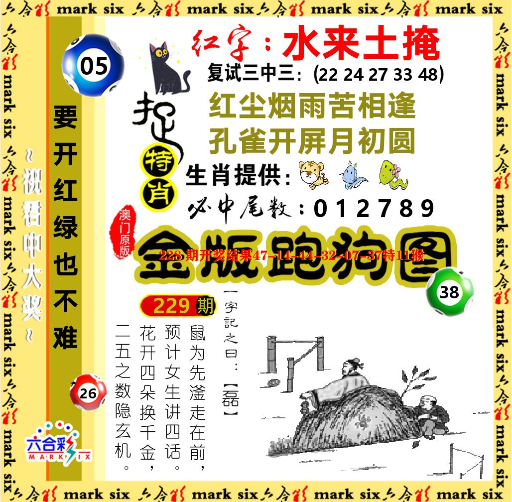 金版跑狗图 第229期