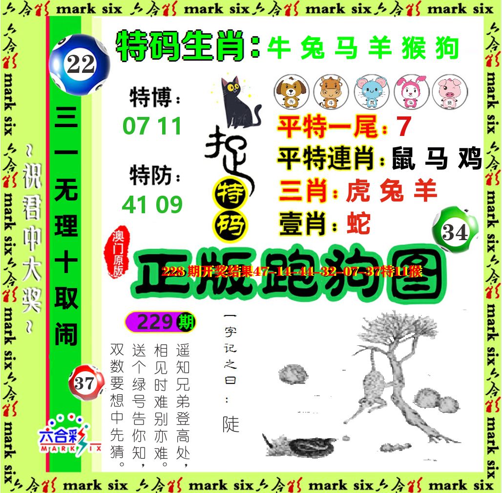 正版跑狗图 第229期