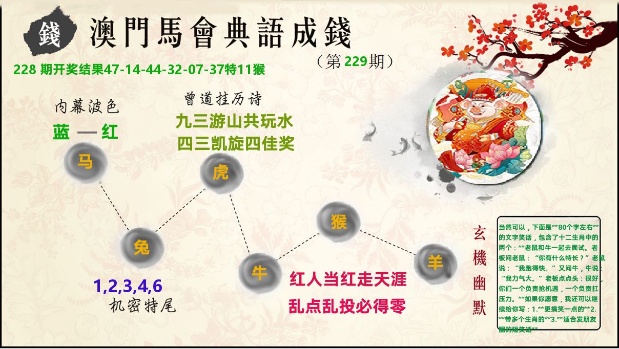 典语成钱 第229期