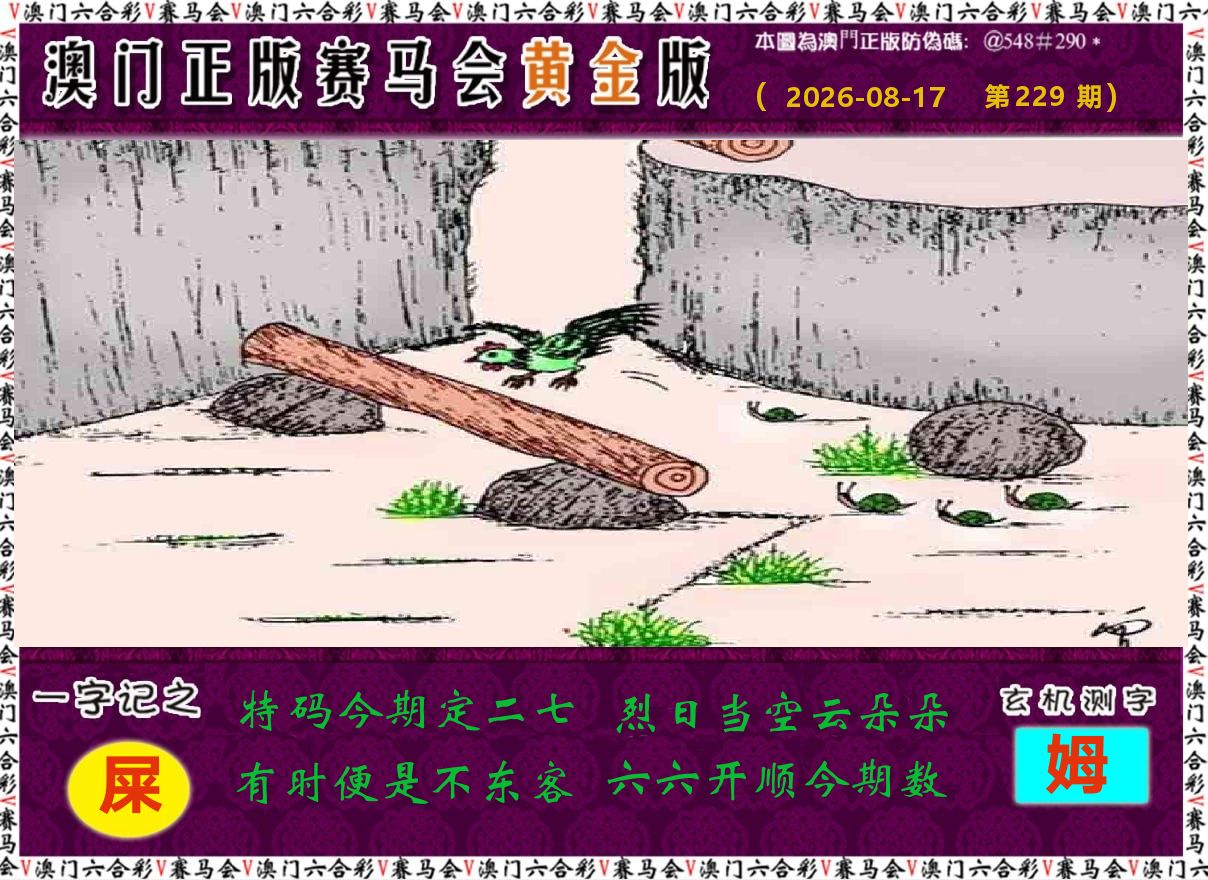 赛马会黄金版 第229期