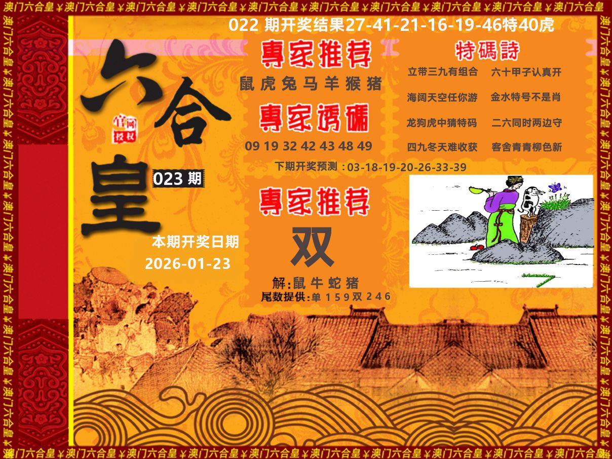 六合皇系列 第23期