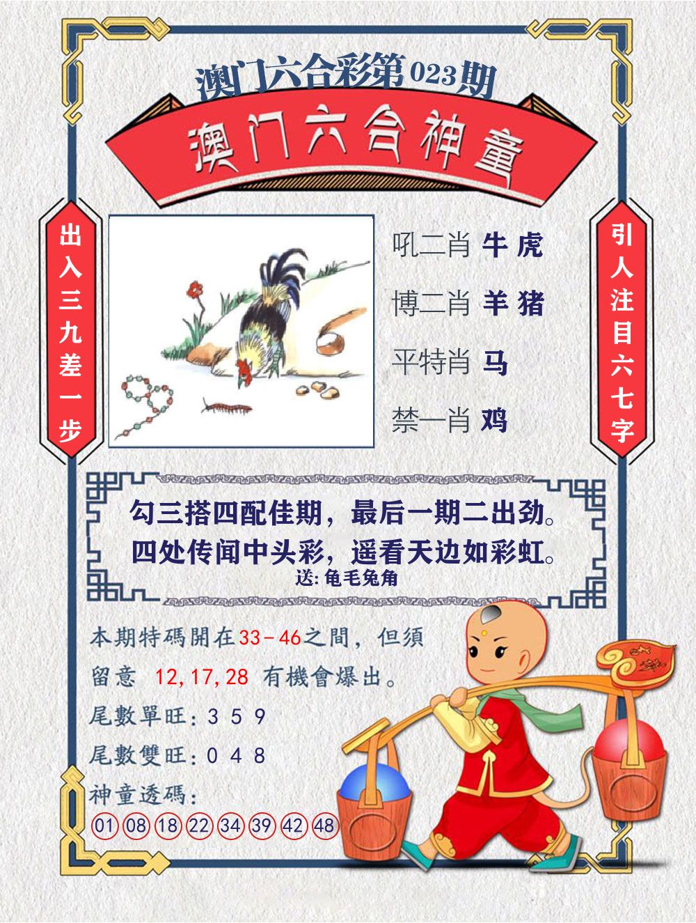 六合神童 第23期