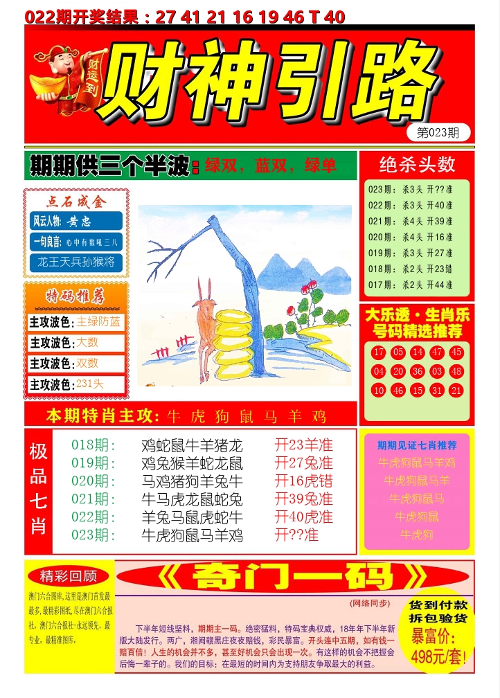 财神引路 第23期