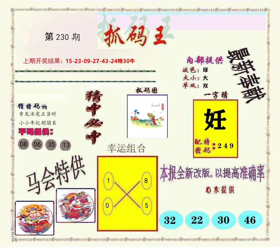 抓码王 第230期