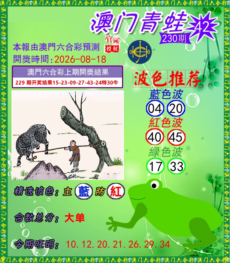 青蛙系列42 第230期