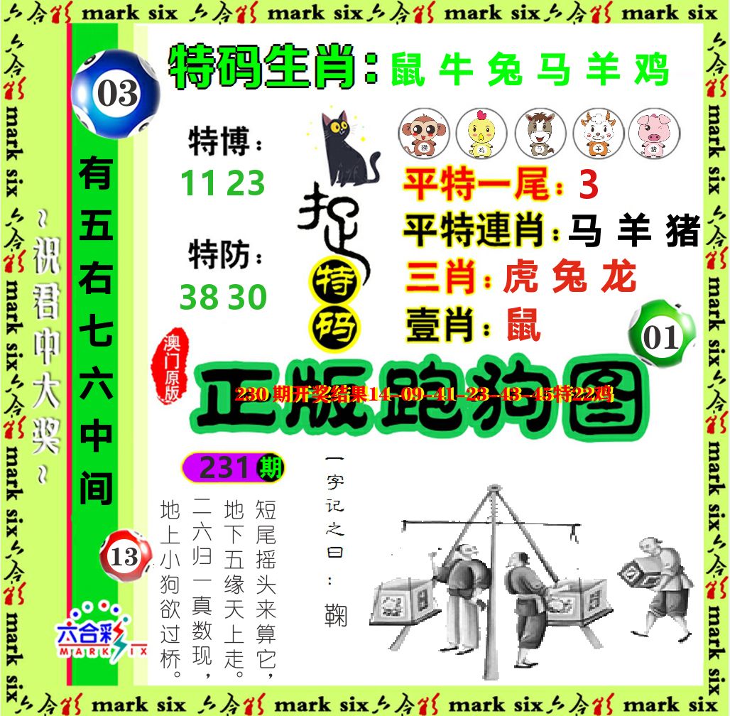 正版跑狗图 第231期