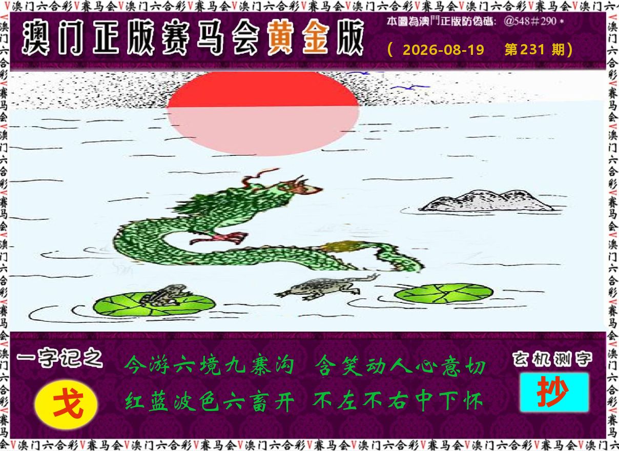 赛马会黄金版 第231期