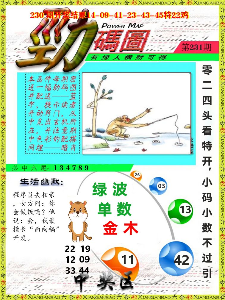 劲码图 第231期