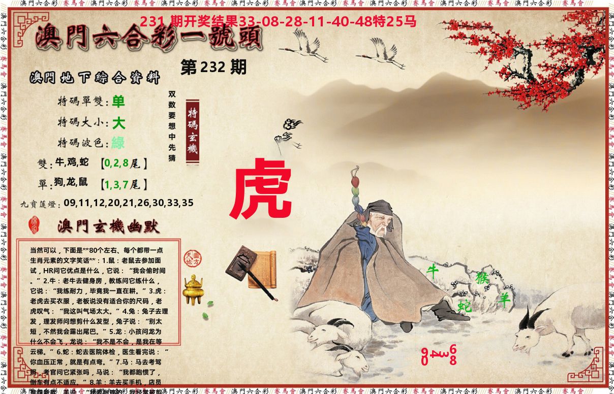 一号头 第232期