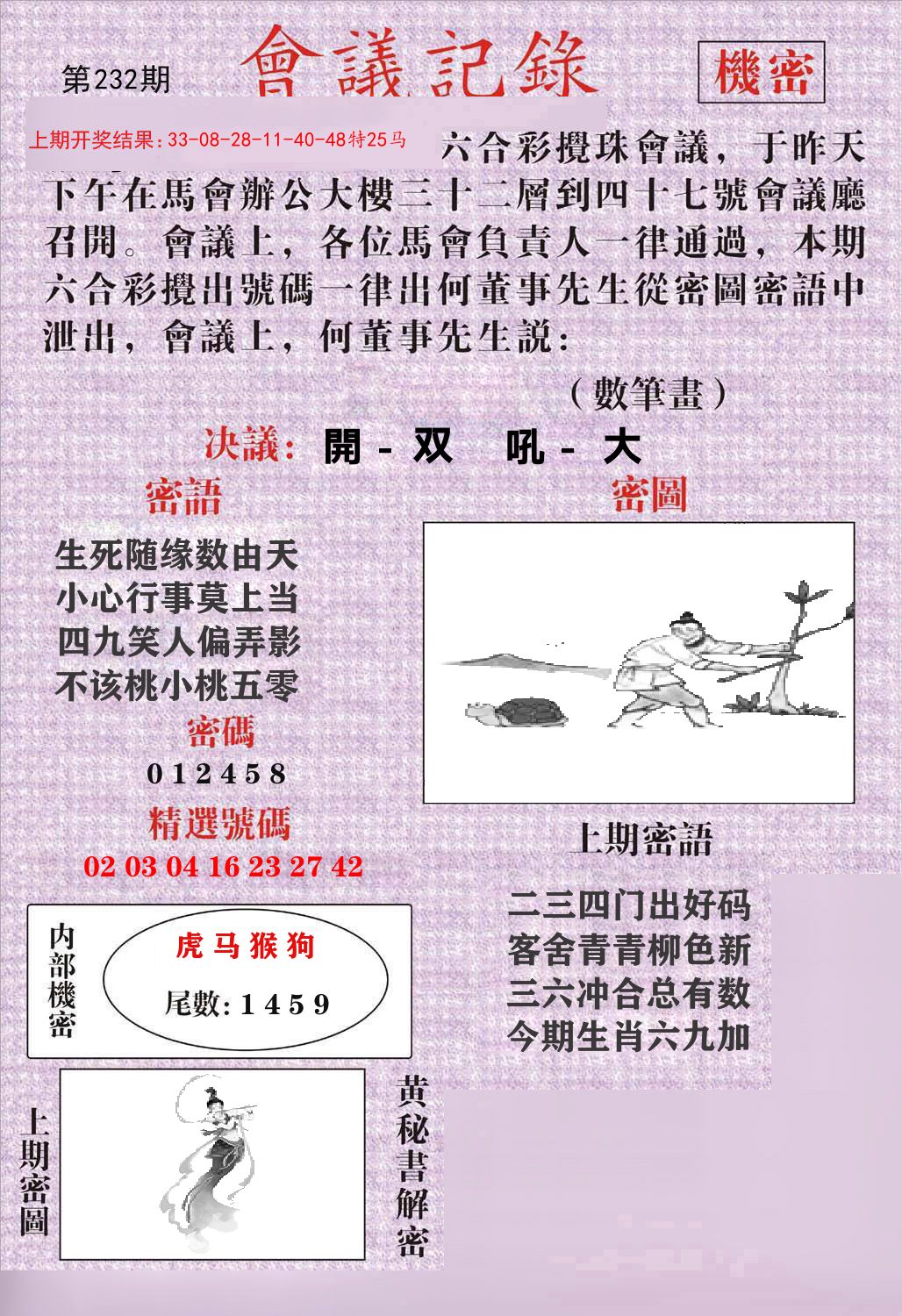 会议记录 第232期