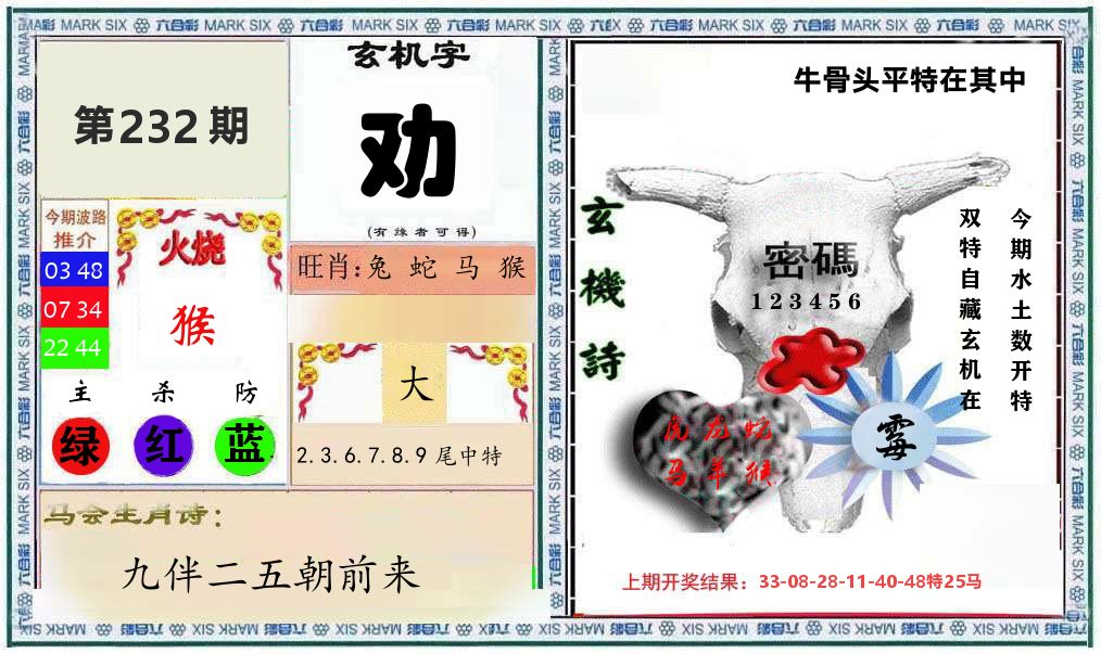 牛骨玄机 第232期
