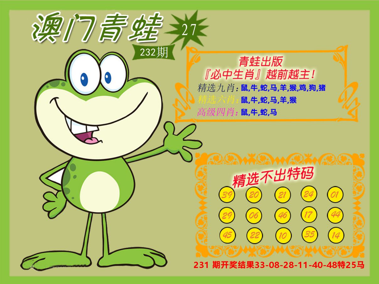 青蛙系列27 第232期