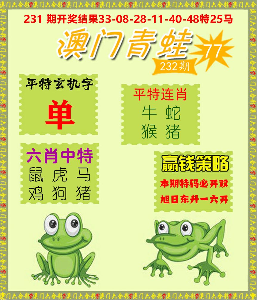 青蛙系列77 第232期