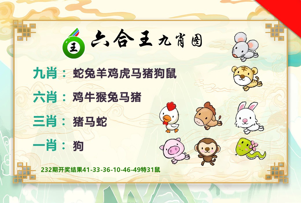 六合王九肖图 第233期