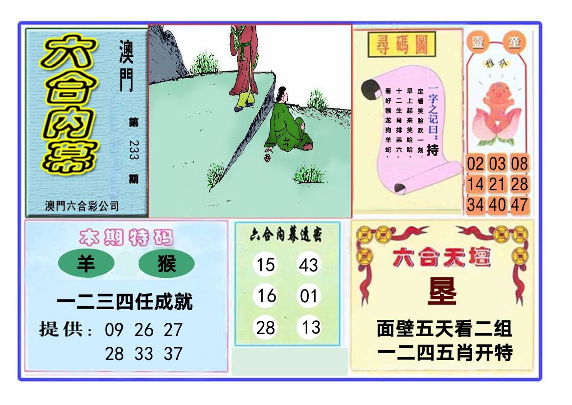 六合内幕 第233期