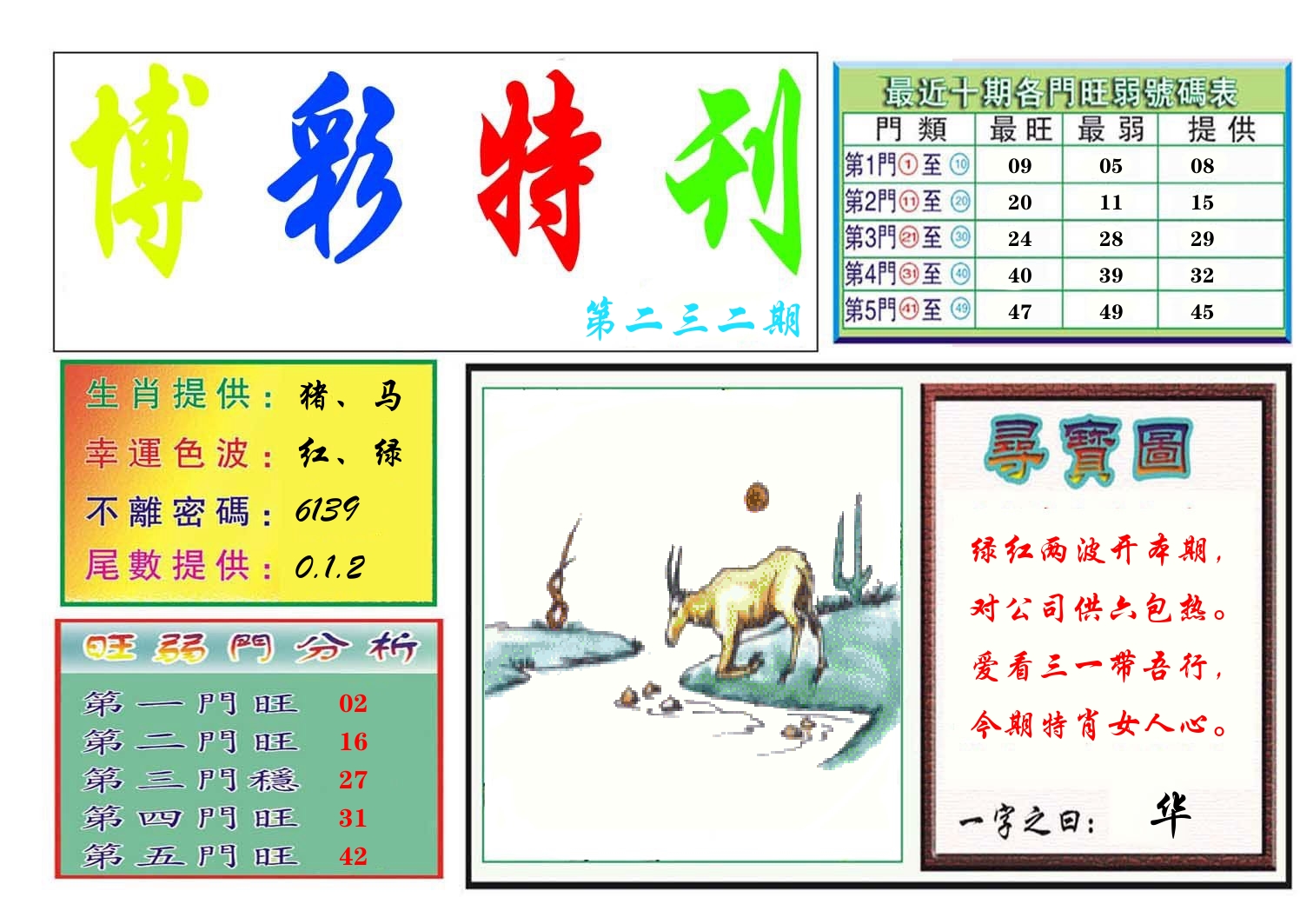 博彩特刊 第233期