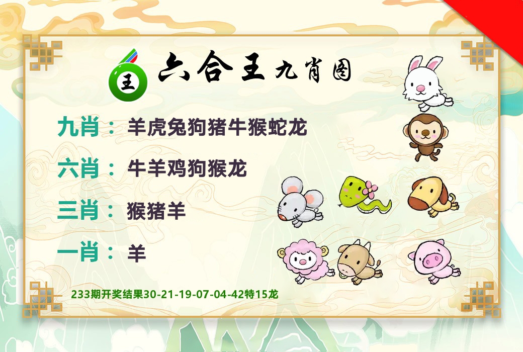 六合王九肖图 第234期