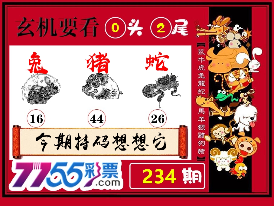 玄机要看 第234期