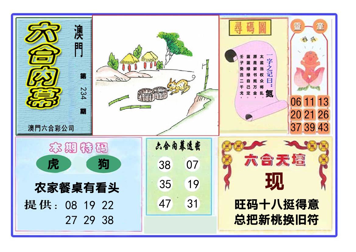六合内幕 第234期